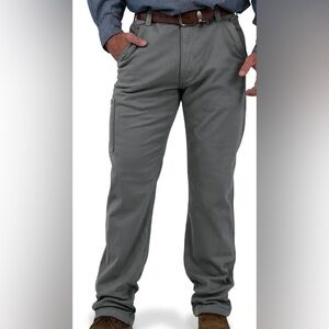 Polar King by Key 36 x 32 gray duck canvas jeans fleece insulation lining VGUC